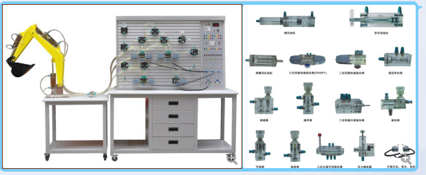  JGFT-7 型　 液压PLC控制实验台（透明液压 PLC 控制