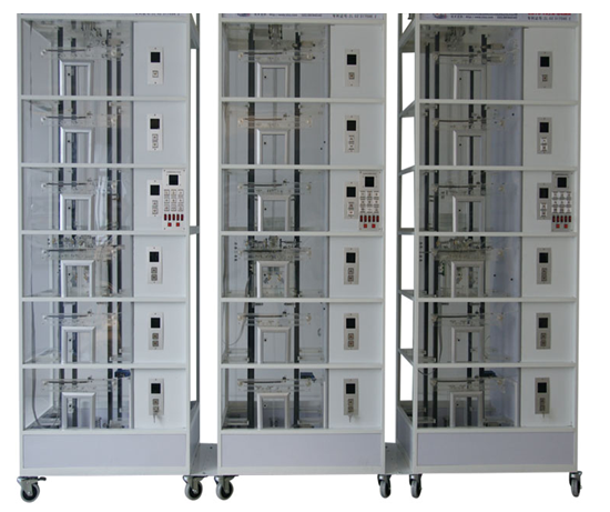 3DT6-FX3U-64MR透明仿真教学电梯模型群控六层